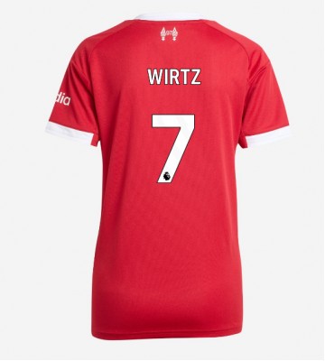 Liverpool Florian Wirtz #7 Primera Equipación Mujer 2025-26 Manga Corta